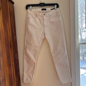 Banana Republic Cream Skinny Denim 26P